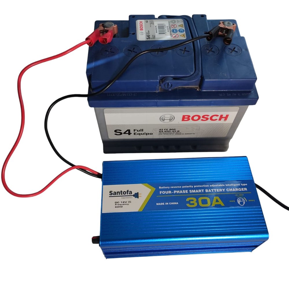 Cargador de Baterías Santofa Dx-bc1230 30 Amperios Azul S1888