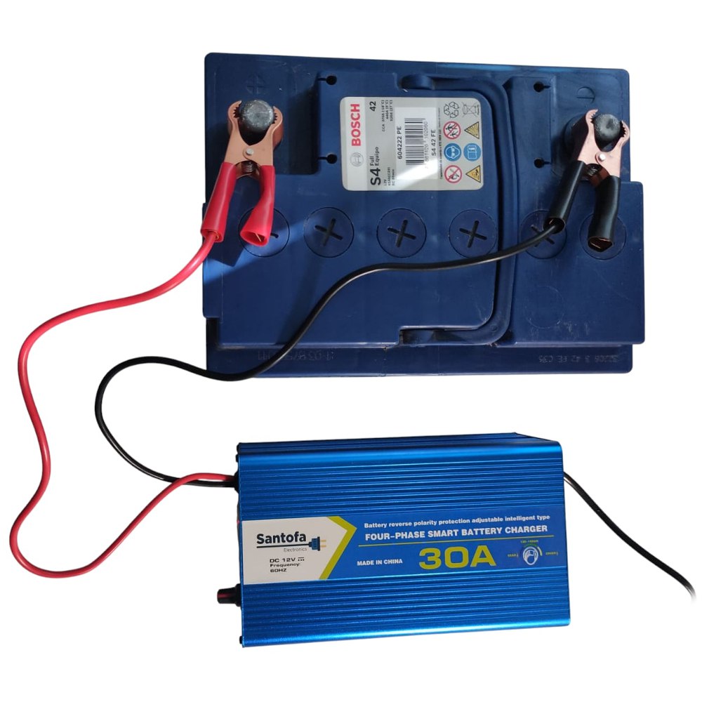 Cargador de Baterías Santofa Dx-bc1230 30 Amperios Azul S1888