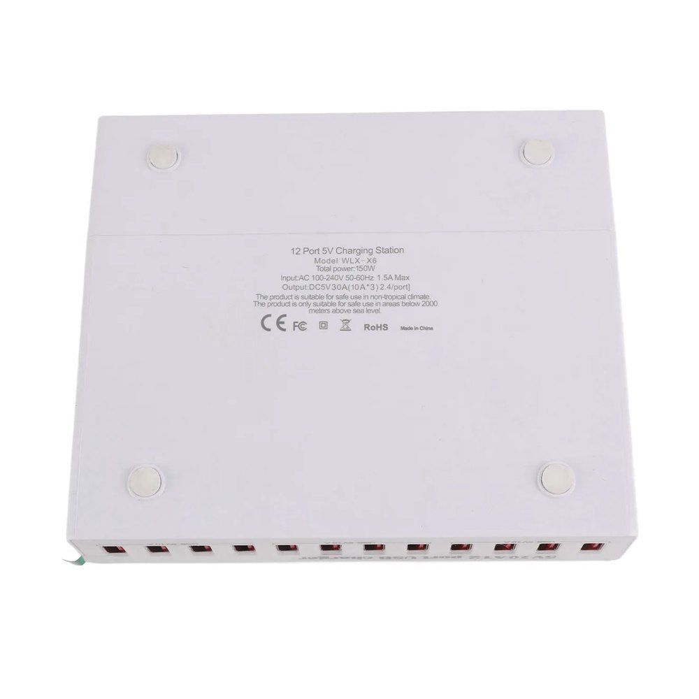 Cargador 12 Puertos Usb 150w Carga Rápida Xlx-x6 Usb 30A S1889