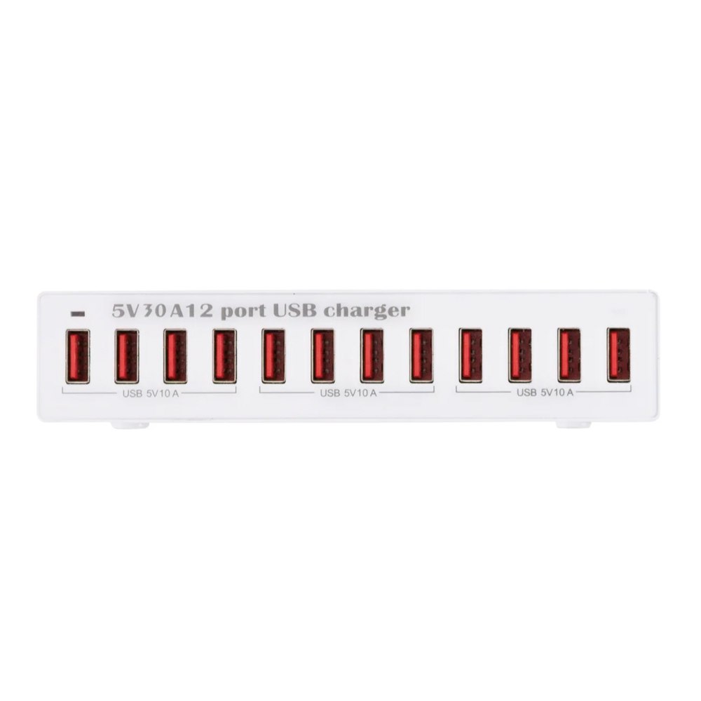 Cargador 12 Puertos Usb 150w Carga Rápida Xlx-x6 Usb 30A S1889