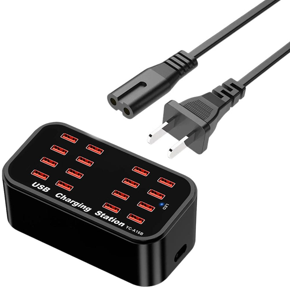 Cargador 16 Puertos Usb 100w Carga Rápida Yc-a16 Usb 20A S1890