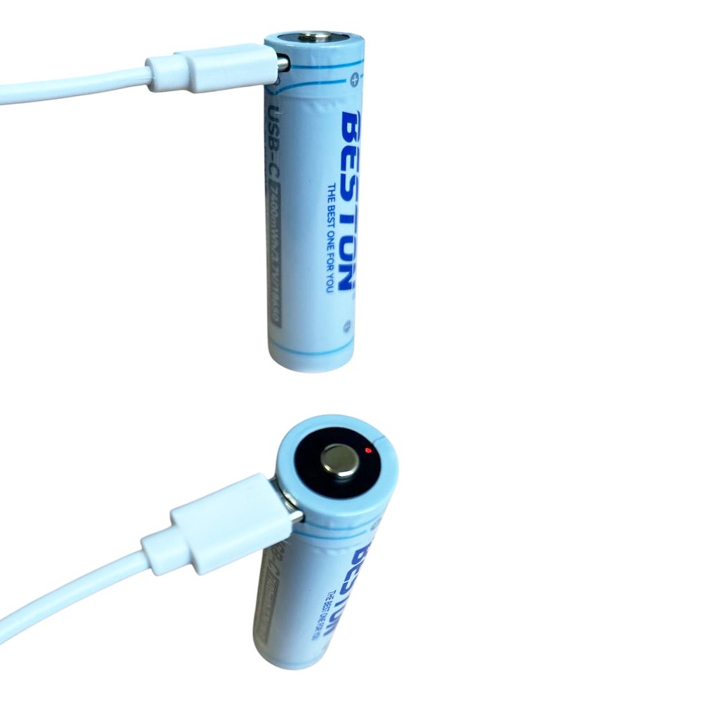 Bateria 18650 Pila Recargable 3.7v 7400mwh Beston Usb Tipo C S1892