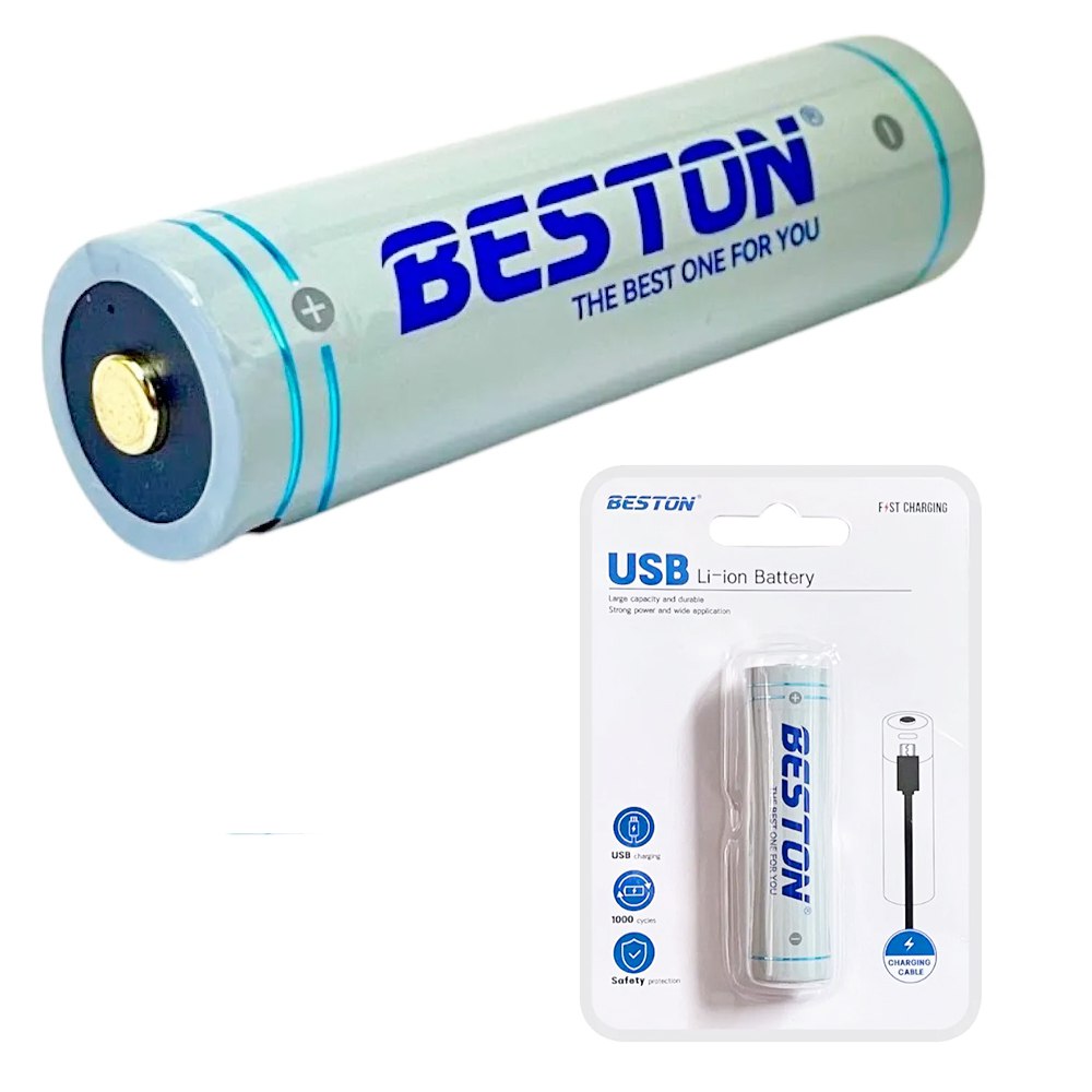 Bateria 18650 Pila Recargable 3.7v 7400mwh Beston Usb Tipo C S1892