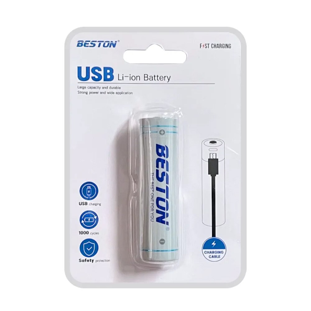 Bateria 18650 Pila Recargable 3.7v 7400mwh Beston Usb Tipo C S1892