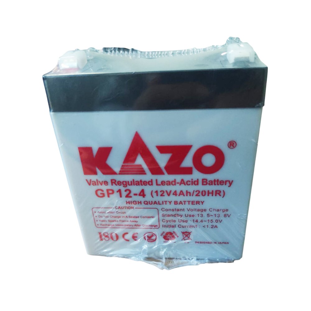 Batería Seca 12v 4ah 20hr Gp12-4 Kazo Recargable Alarma Ups S1893