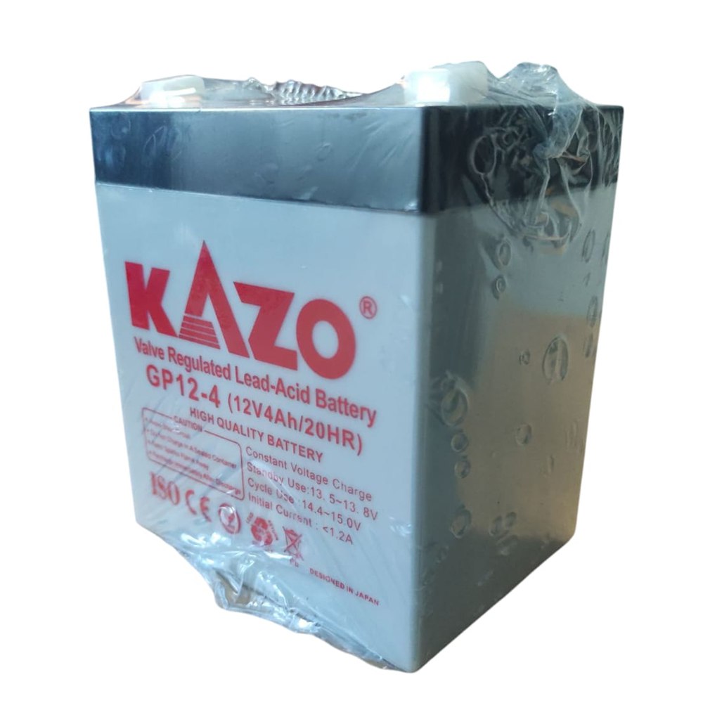 Batería Seca 12v 4ah 20hr Gp12-4 Kazo Recargable Alarma Ups S1893