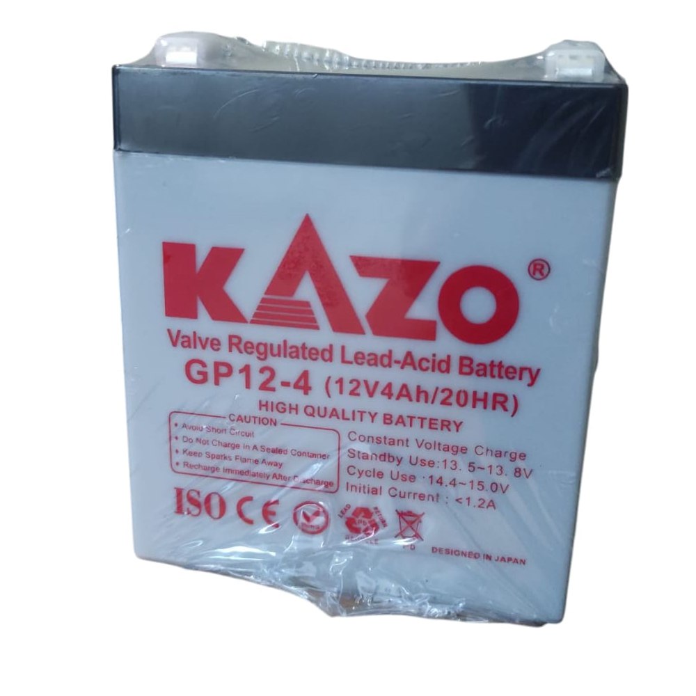 Batería Seca 12v 4ah 20hr Gp12-4 Kazo Recargable Alarma Ups S1893