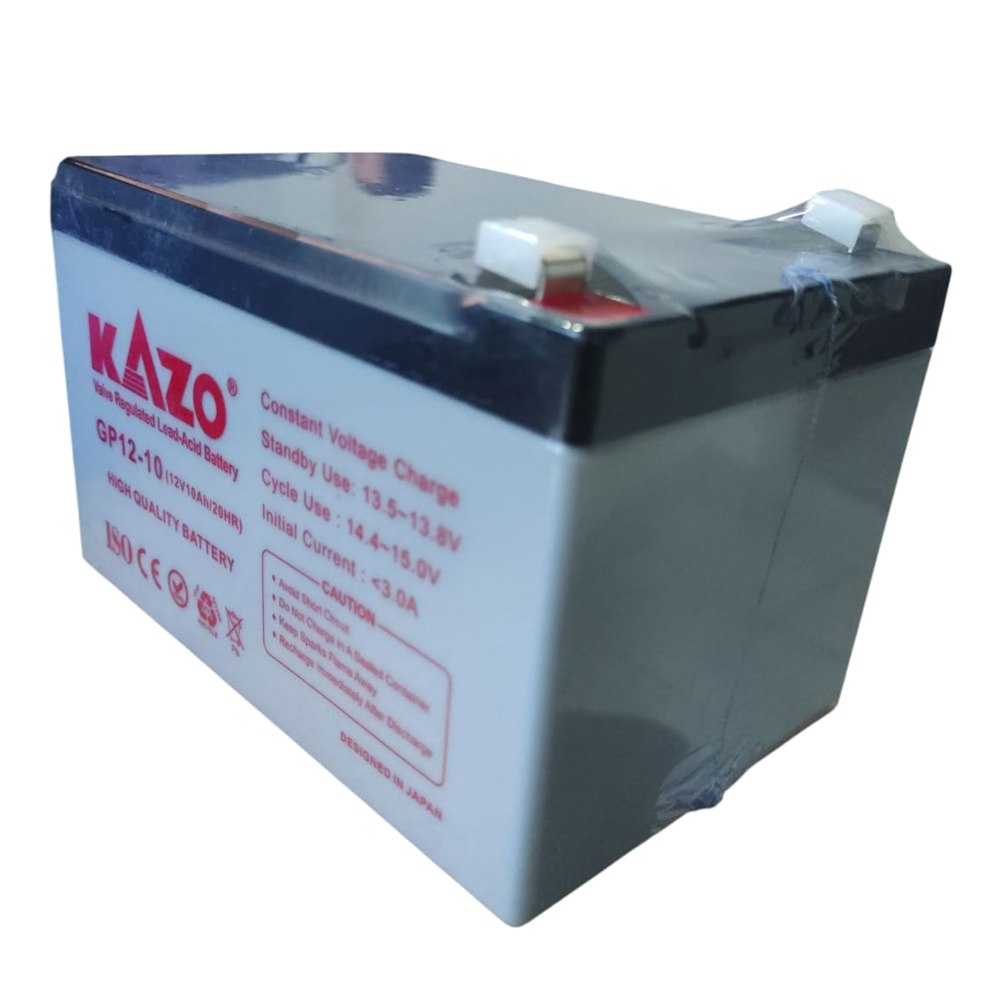 Batería Seca 12v 10ah 20hr Gp12-7 Kazo Recargable Alarma Ups S1895