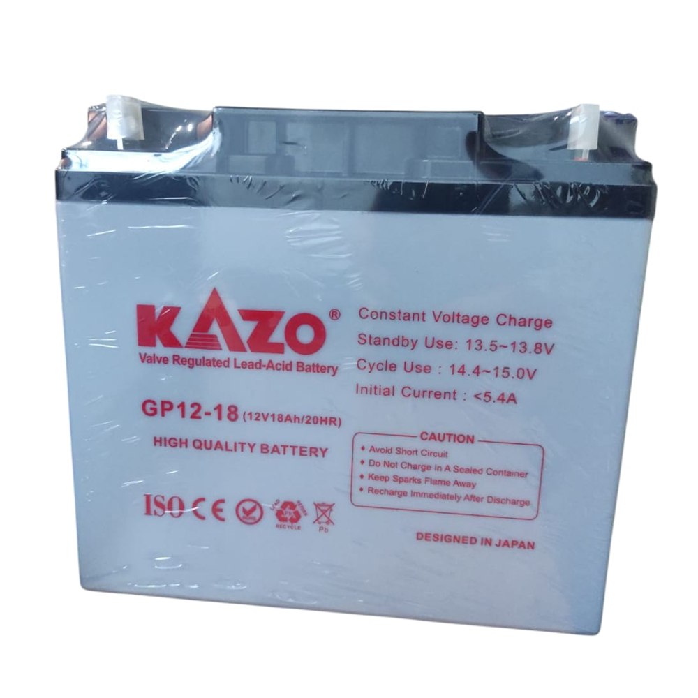 Batería Seca 12v 18ah 20hr Gp1218 Kazo Recargable Alarma Ups S1896