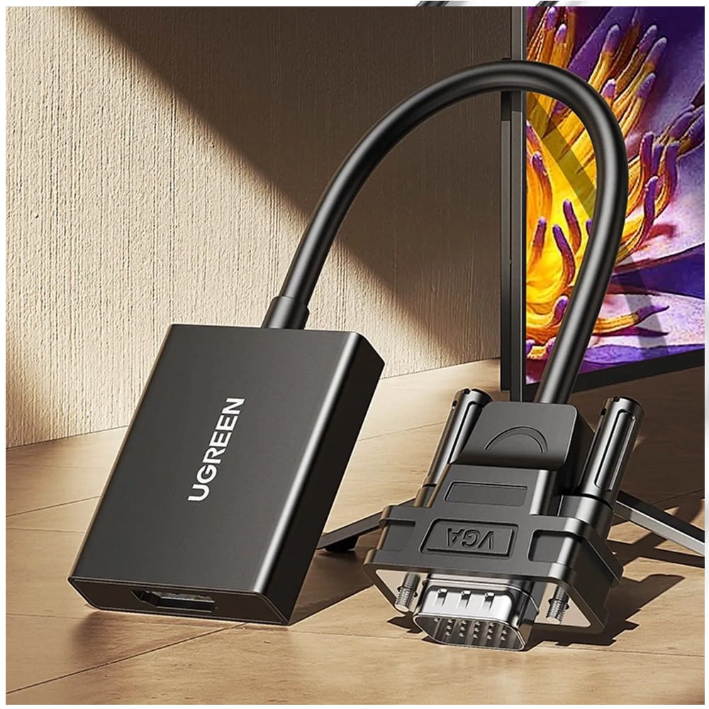 Adaptador Convertidor Vga A Hdmi Con Audio Ugreen 1080p 15cm S1898