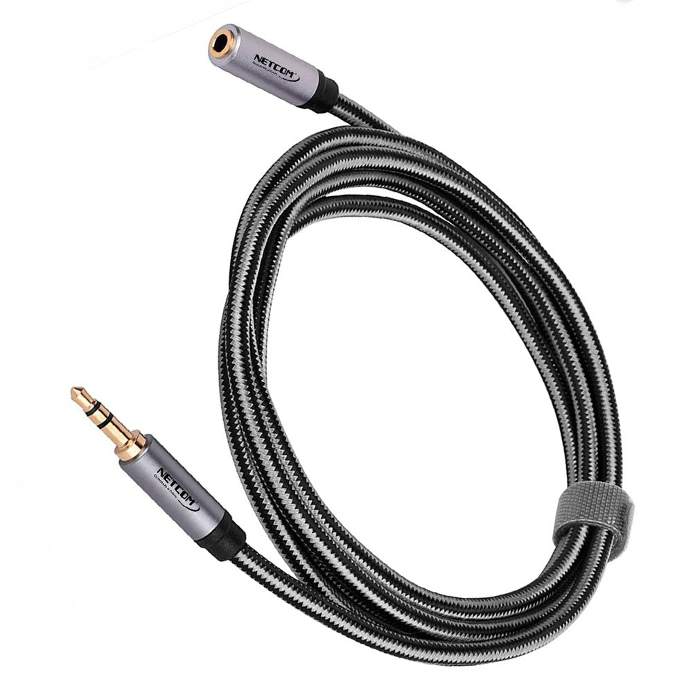 Cable Extensión de Audio Plug a Jack 3.5mm Trs Netcom 5 Mts S1900