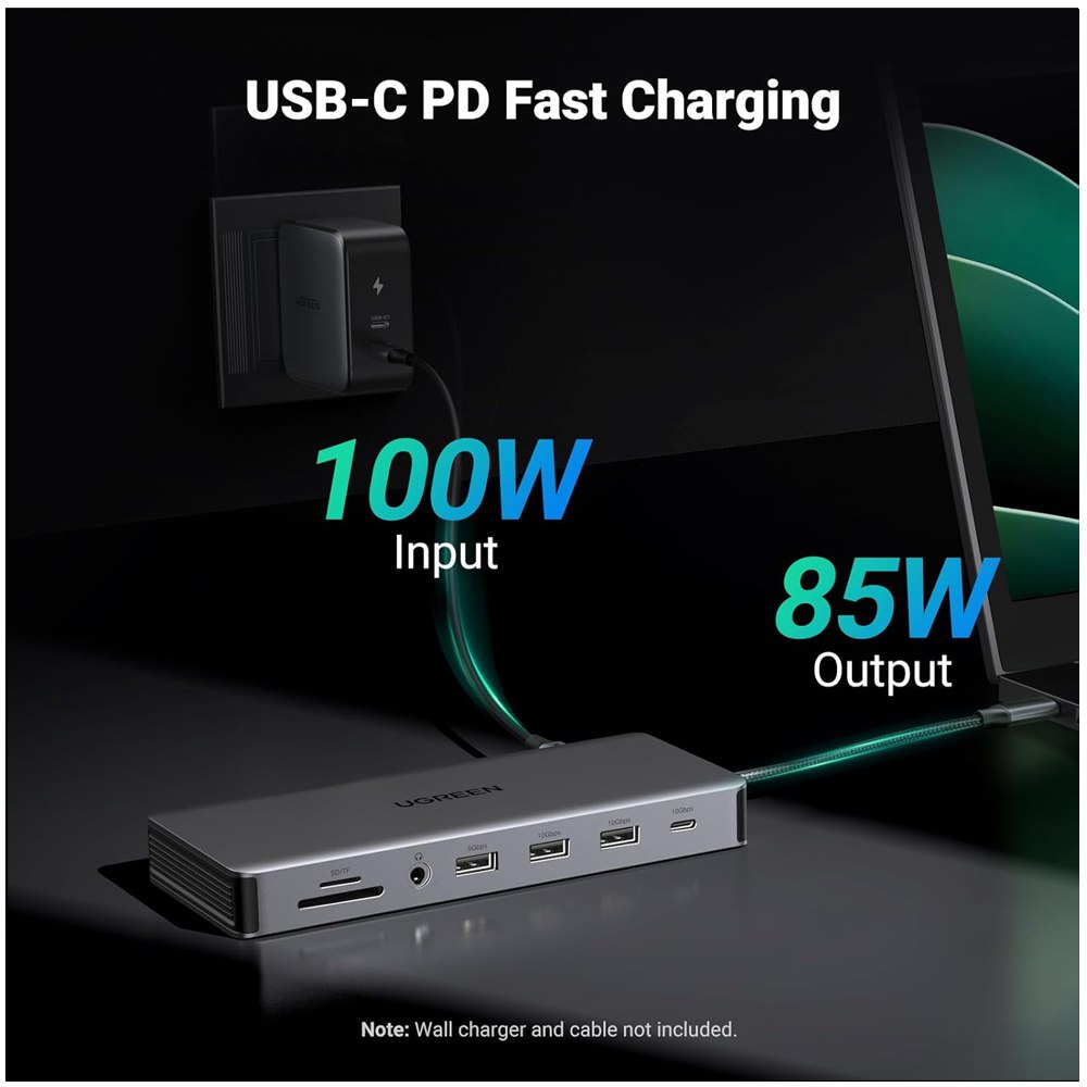 Adaptador Tipo C 13 en 1 Multiport Hub Lan Hdmi Dp 4k Ugreen S1902