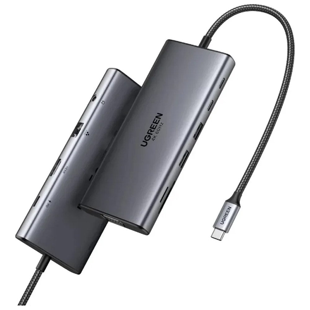 Adaptador Tipo C 11 en 1 Multiport Hub Lan Hdmi Vga 4k Ugreen S1904