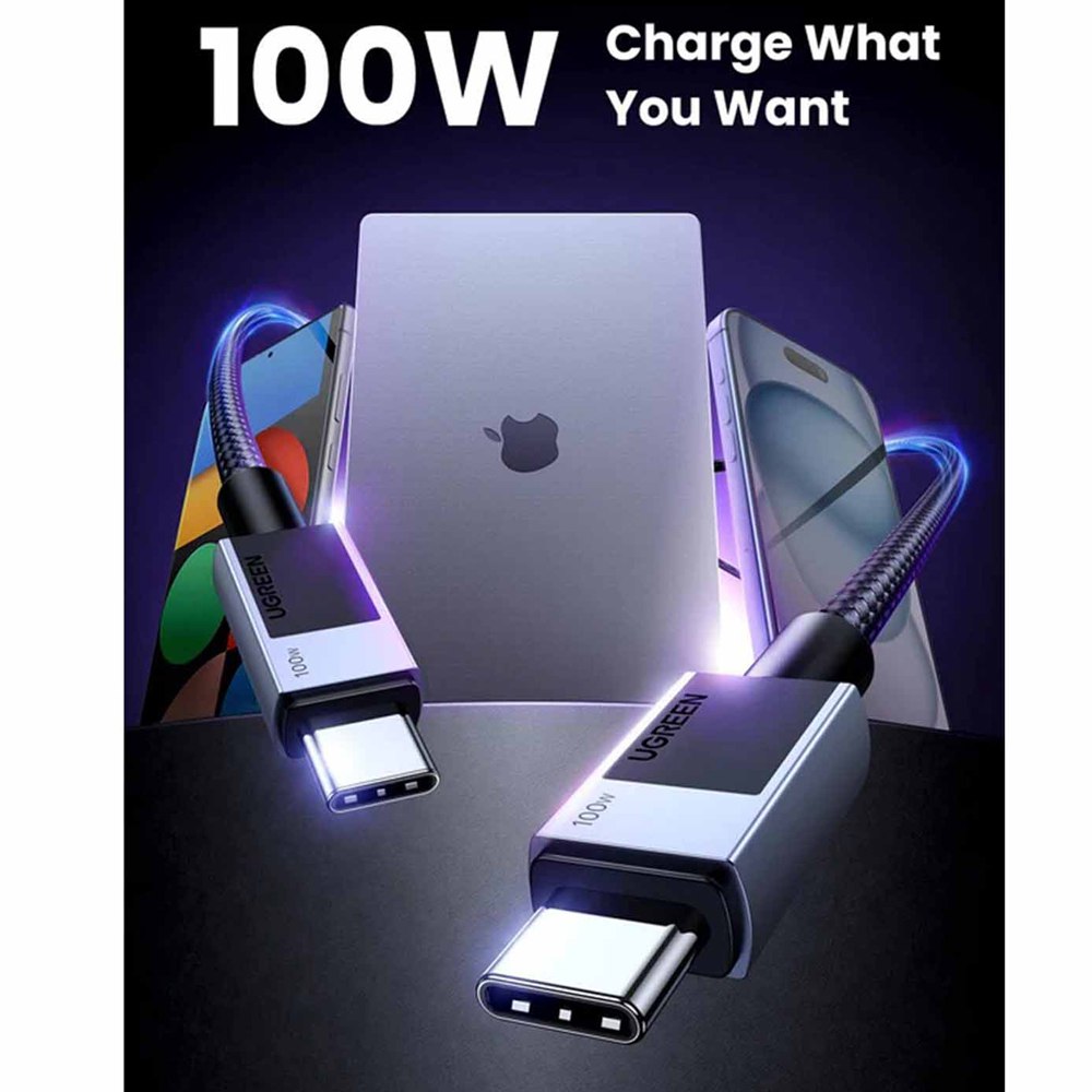 Cable Usb C Tipo C A Tipo C 480mbps Hd 100w Ugreen 1 Metro S1907