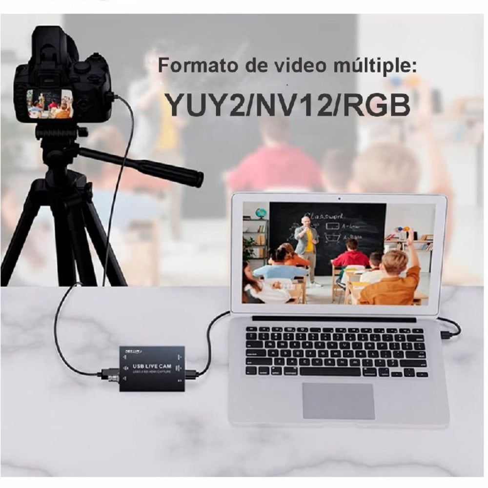 Capturadora de Video Hdmi y Sdi 4k 30hz Usb 3.0 Netcom Uvc S1911