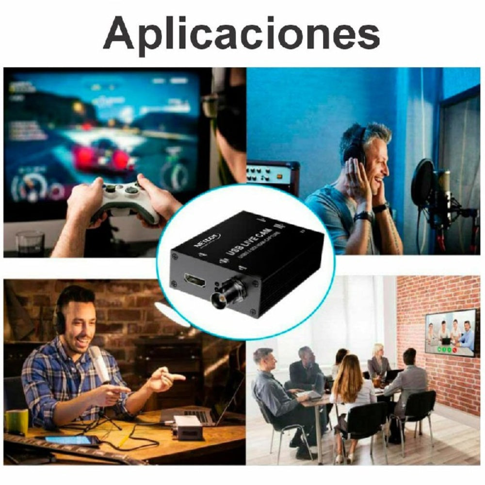 Capturadora de Video Hdmi y Sdi 4k 30hz Usb 3.0 Netcom Uvc S1911