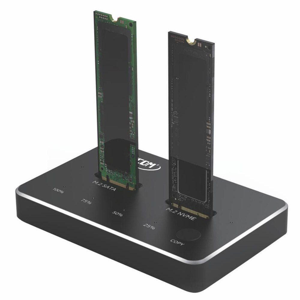 Clonador M.2 Ssd Nvme Dual Docking Station Doble Ranura 3.1 S1913