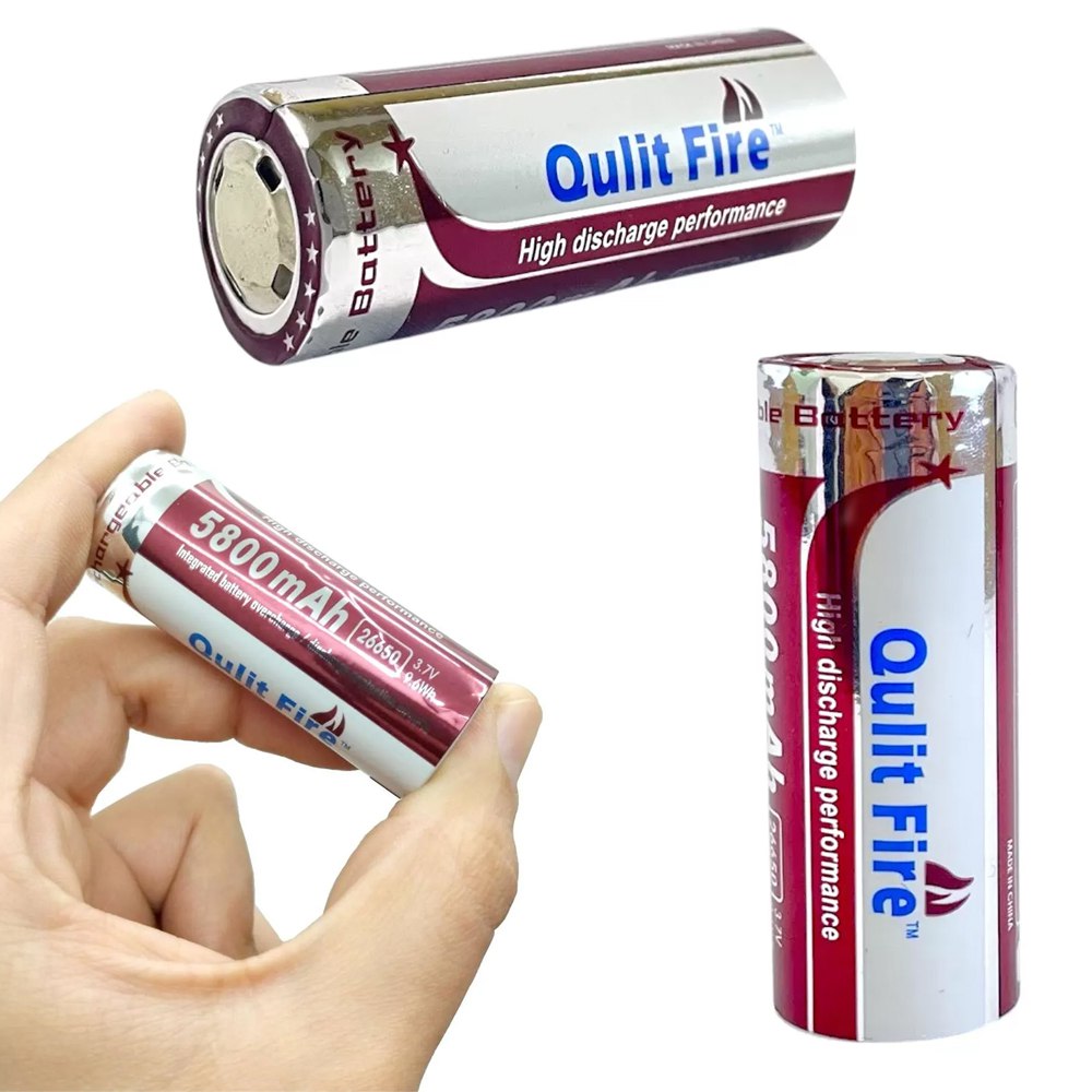 Bateria de Litio 26650 Recargable 3.7V 5800mAh Pila S1920