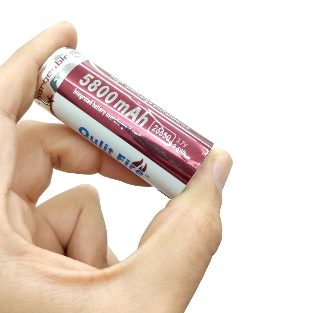 Bateria de Litio 26650 Recargable 3.7V 5800mAh Pila S1920