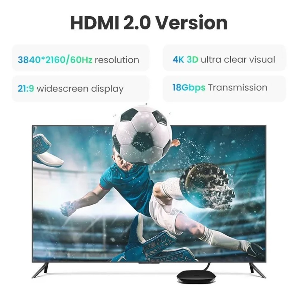 Cable Hdmi 2.0 4k 60hz 2 Metros Ugreen 18gbps Arc S1921