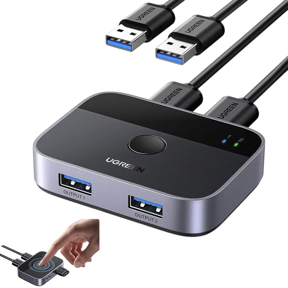 Switch Usb 3.0 Ugreen 2 En 2 Salidas Comparte 2 Pc A 2 Usb S1922