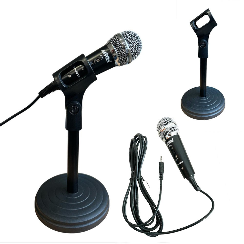 Micrófono Plug 3.5 Mm Pc Profesional Baby Astrid + Tripode S1927