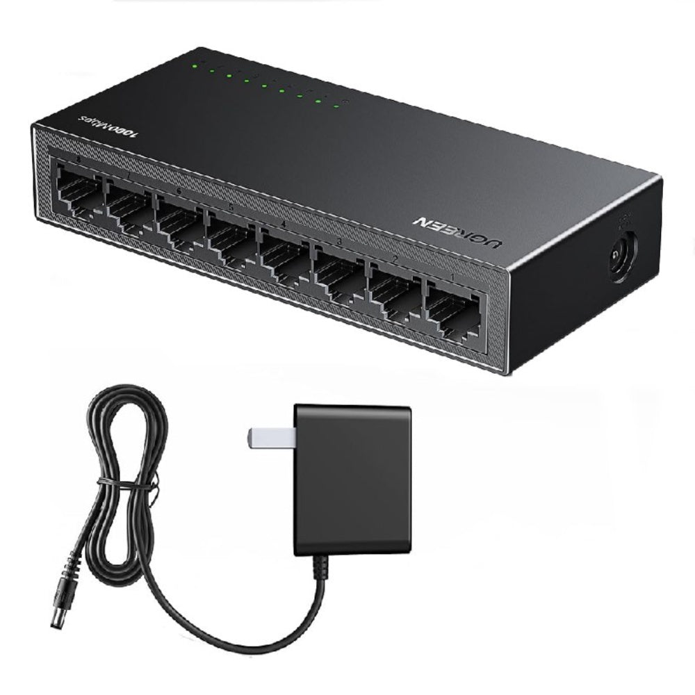 Switch 8 Puertos Ugreen 1000mbps Rj45 Lan Gigabit Ethernet S1928