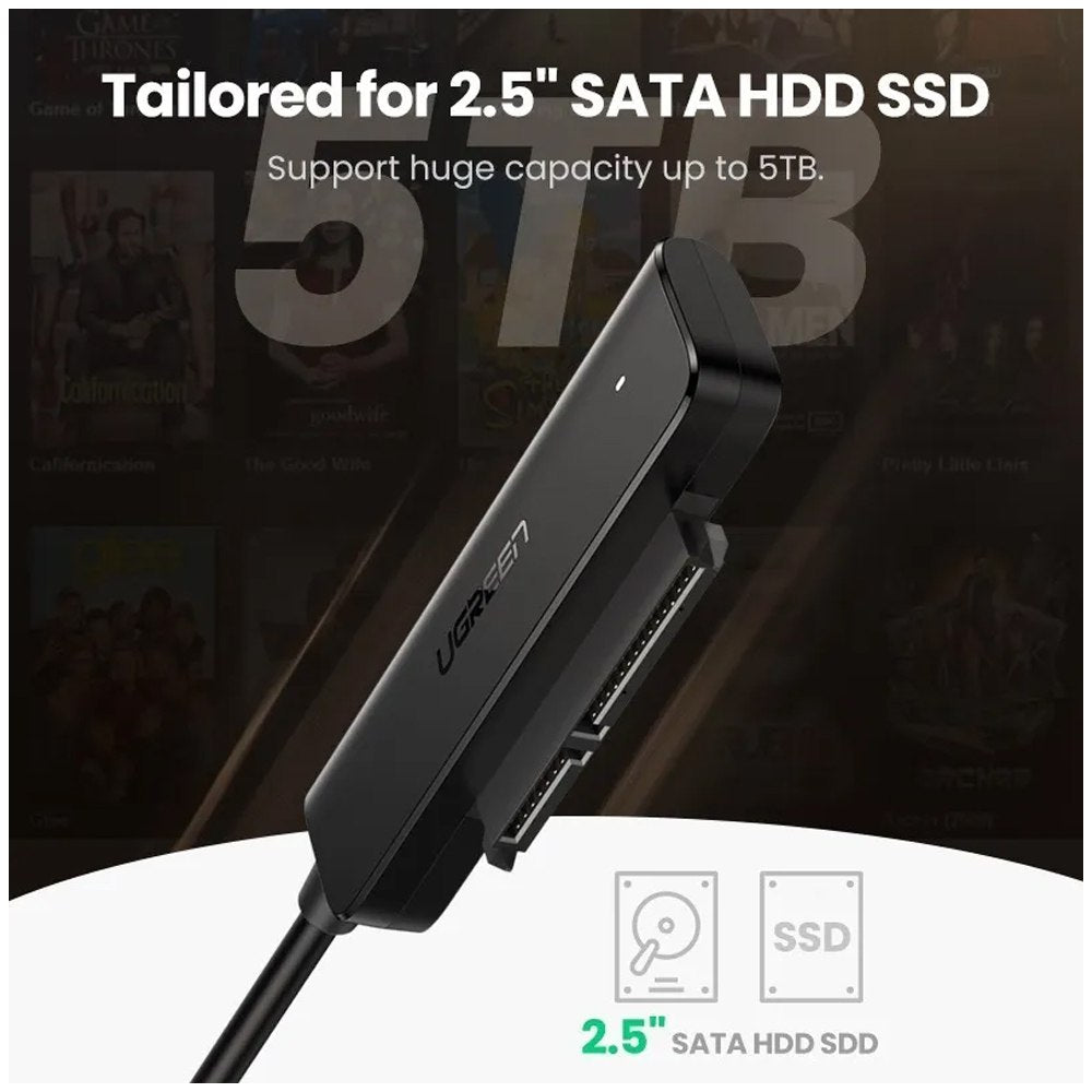Cable Adaptador Usb 3.0 A Sata I Ii Ugreen Hdd Sdd 2.5 50cm S1929