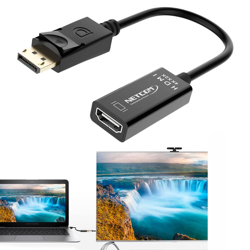 Adaptador Convertidor Displayport A Hdmi Netcom 4k Ultra Hd S1933