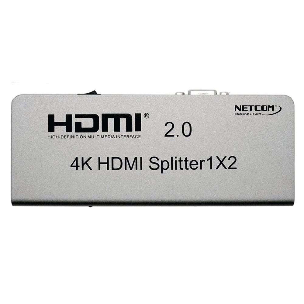 Splitter HDMI 1x2 Metalico 2.0 4K 60Hz 2 pantallas Ultra HD RS232 S1934