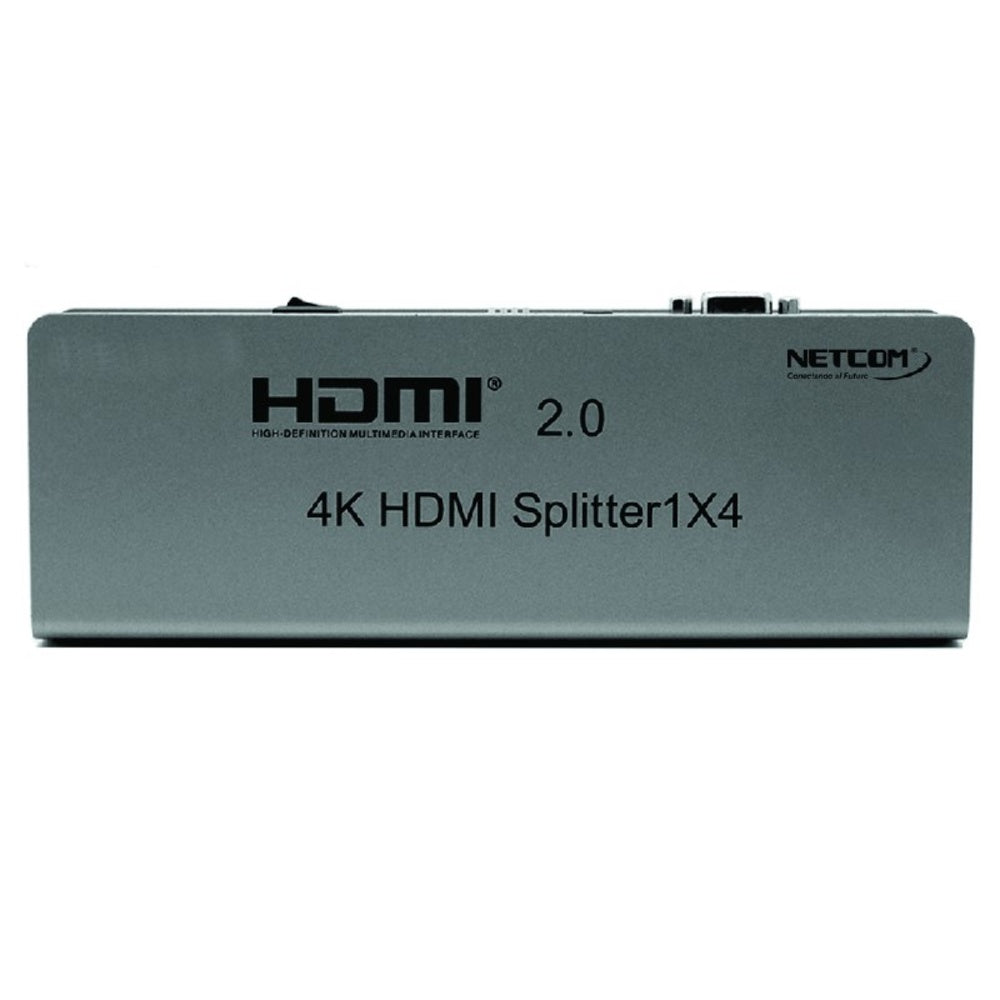 Splitter HDMI 1x4 Metalico 2.0 4K 60Hz 4 pantallas Ultra HD RS232 S1935