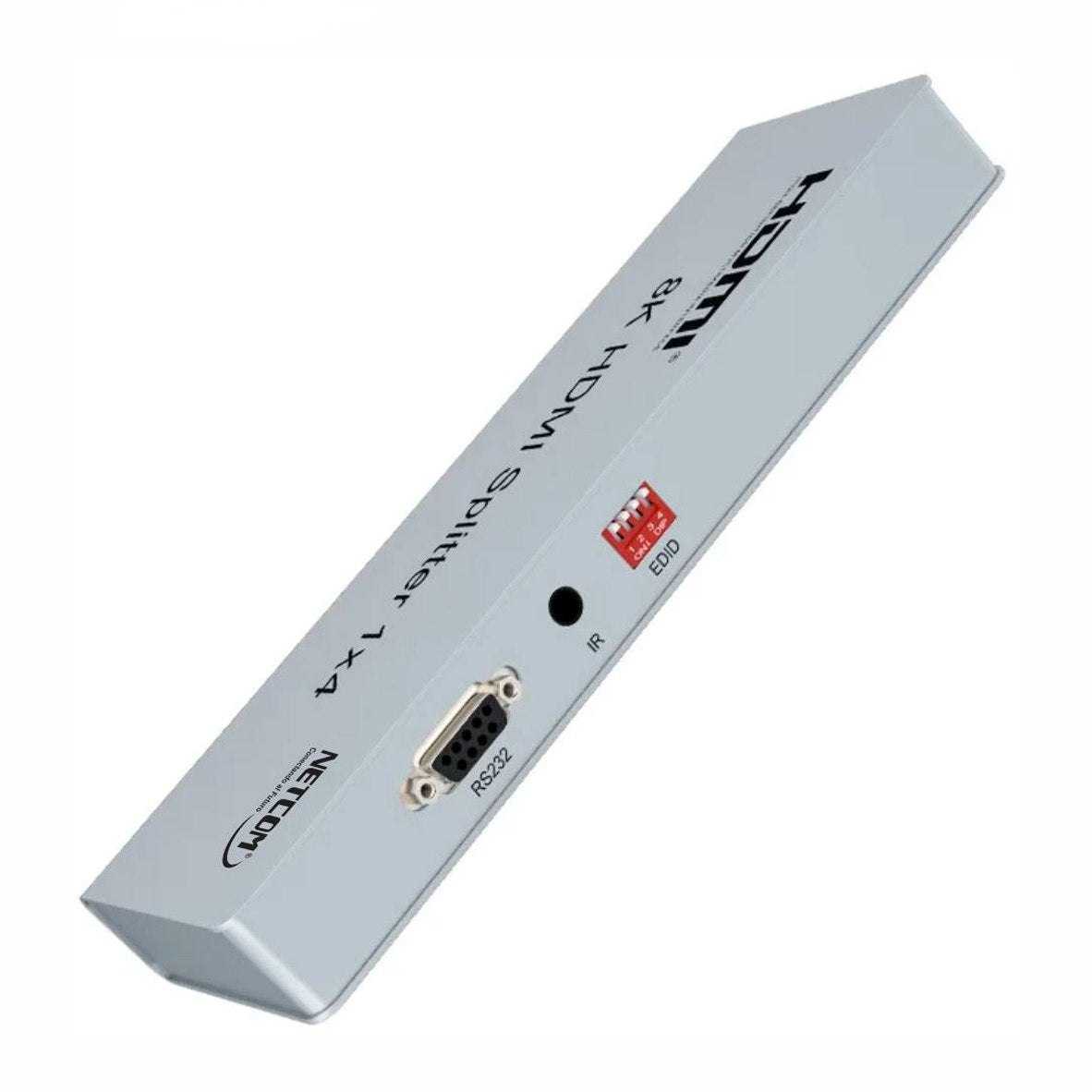 Splitter HDMI 1x4 Metalico 2.1 8K 60Hz 4 pantallas HDCP 2.3 RS232 S1936