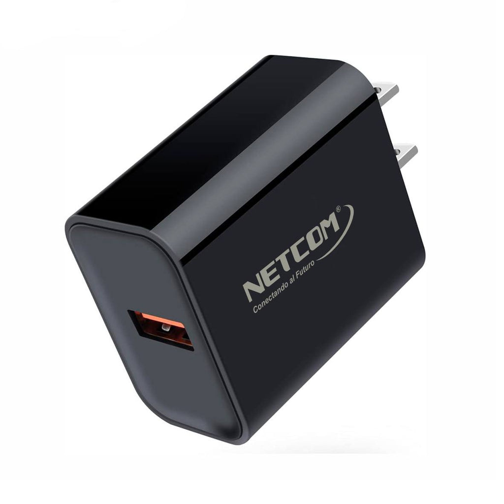 Cargador de Pared CARGA RAPIDA PD 18W QC3.0 usb 3.0 tipo C NETCOM S1938