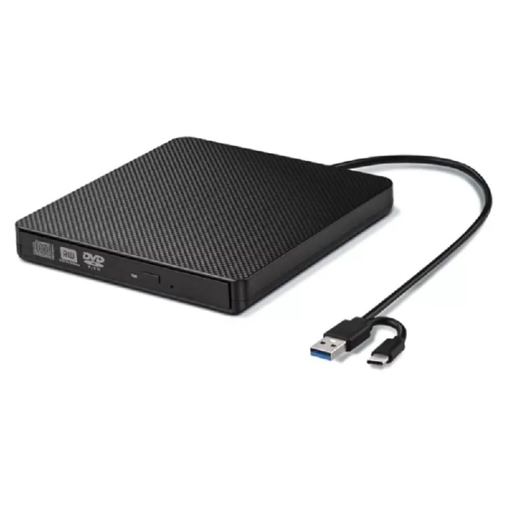 Lector Externo ANDOWL Q-GF300 USB Tipo C CD/DVD RW plug and play S1939