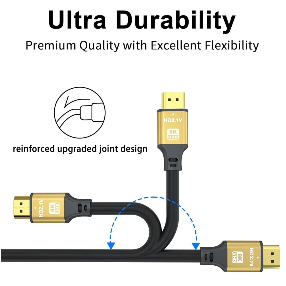 Cable Hdmi 8K 2.1 20 Metros 48gbps 60Hz 4k 120Hz ULTRA HD HDR PVC S1944