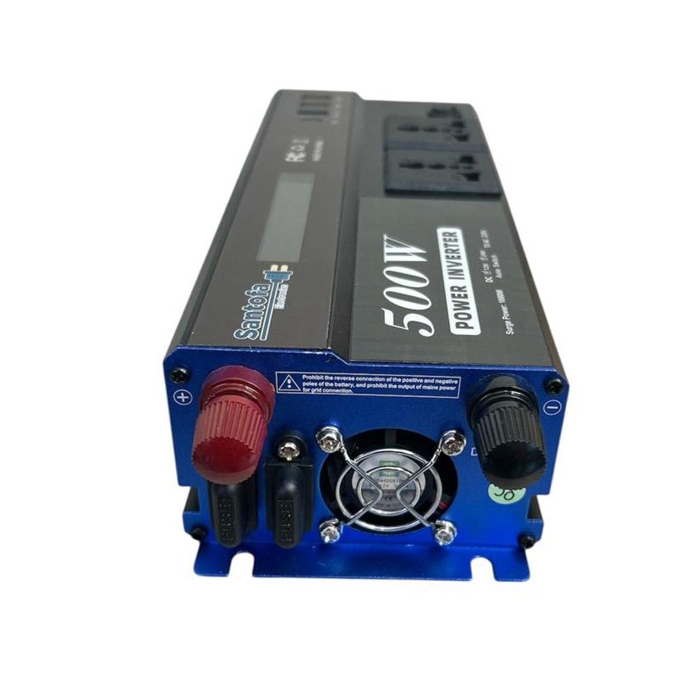 Inversor de Corriente 12V/24V a 220V 500W para Auto Casa y Camping S1949