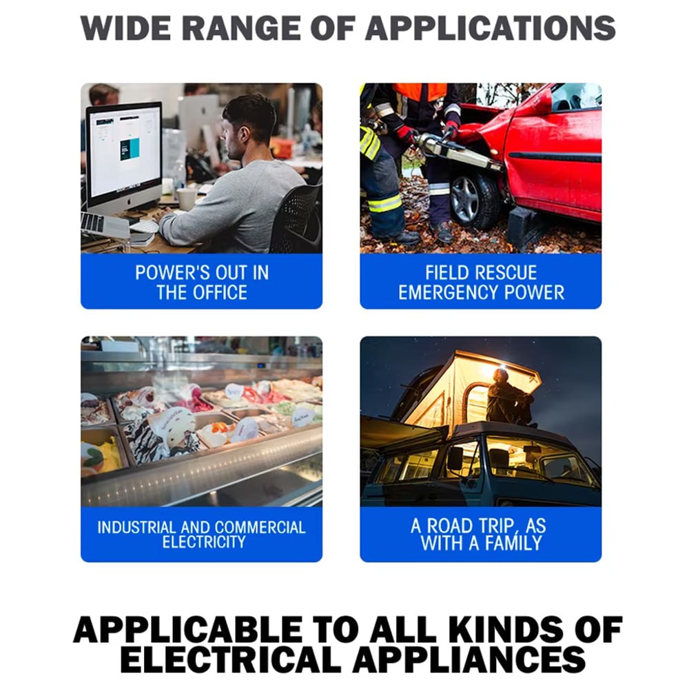 Inversor de Corriente 12V/24V a 220V 500W para Auto Casa y Camping S1949