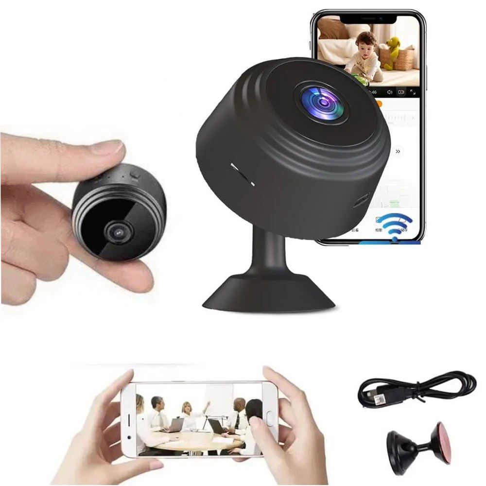 Mini Cámara Espía Inalámbrica Wifi Infrarrojo Imán Ipc-NA9 1080p  S1957