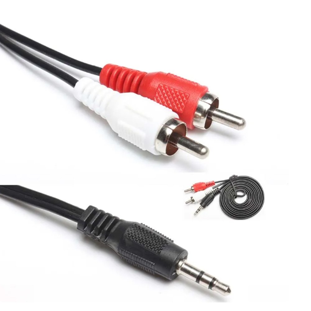 Cable Mini Plug 3.5 a 2 Rca Macho 1.5 Metros S1960