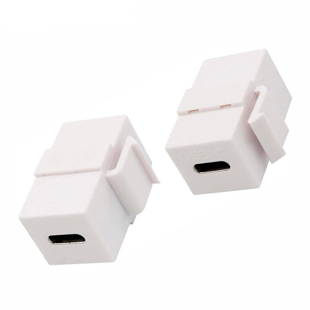 Placa de pared ABS 2 puertos USB C TIPO C Faceplate hembra a hembra NETCOM S1965