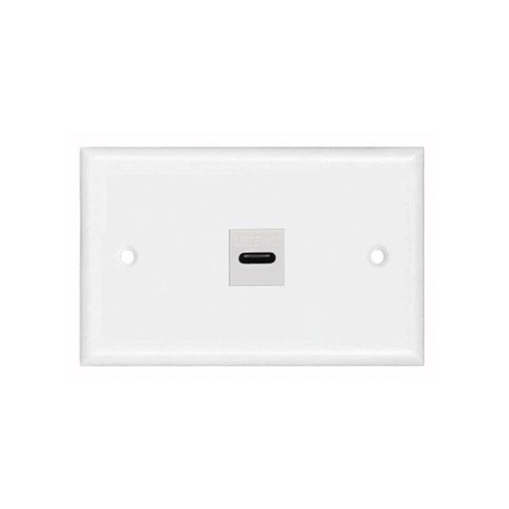 Placa de pared ABS 1 puerto USB C TIPO C Faceplate hembra a hembra NETCOM S1966