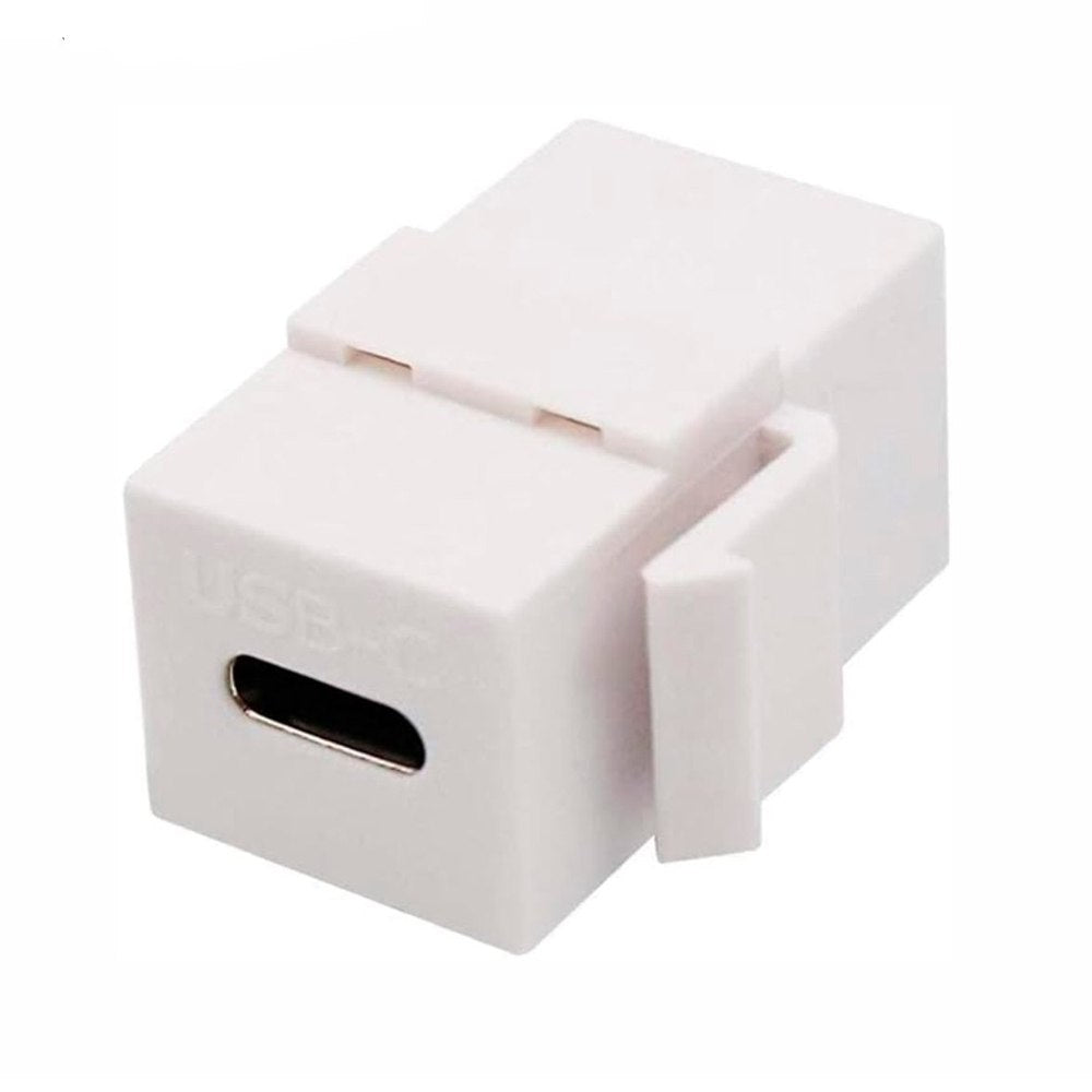 Placa de pared ABS 3 puertos USB C TIPO C Faceplate hembra a hembra NETCOM S1967