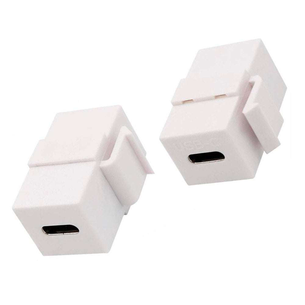 Placa de pared ABS 3 puertos USB C TIPO C Faceplate hembra a hembra NETCOM S1967