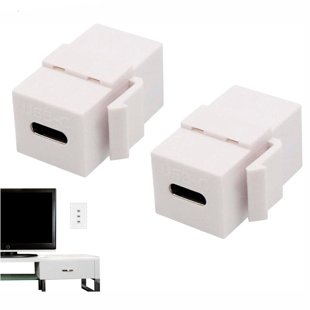 Placa de pared ABS 3 puertos USB C TIPO C Faceplate hembra a hembra NETCOM S1967