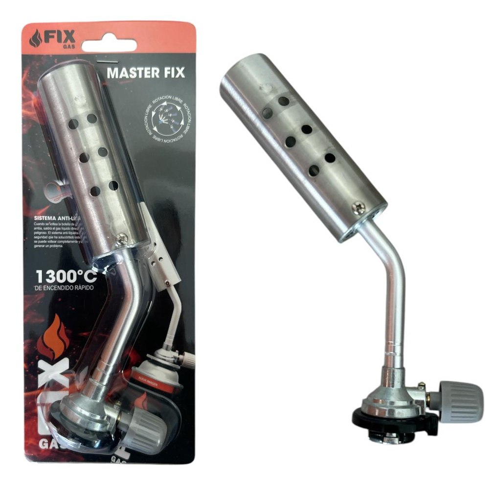 Mini Soplete Portátil FIX para Cocina Camping ferreteria Adaptable a Gas Butano S1978