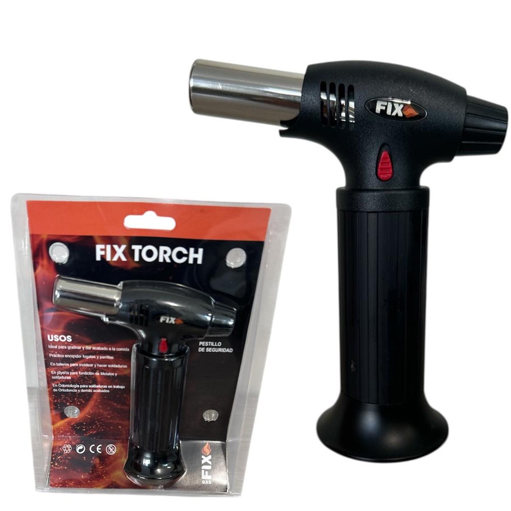 Soplete Portátil FIX para Cocina Camping ferreteria Recargable con Gas Butano S1980