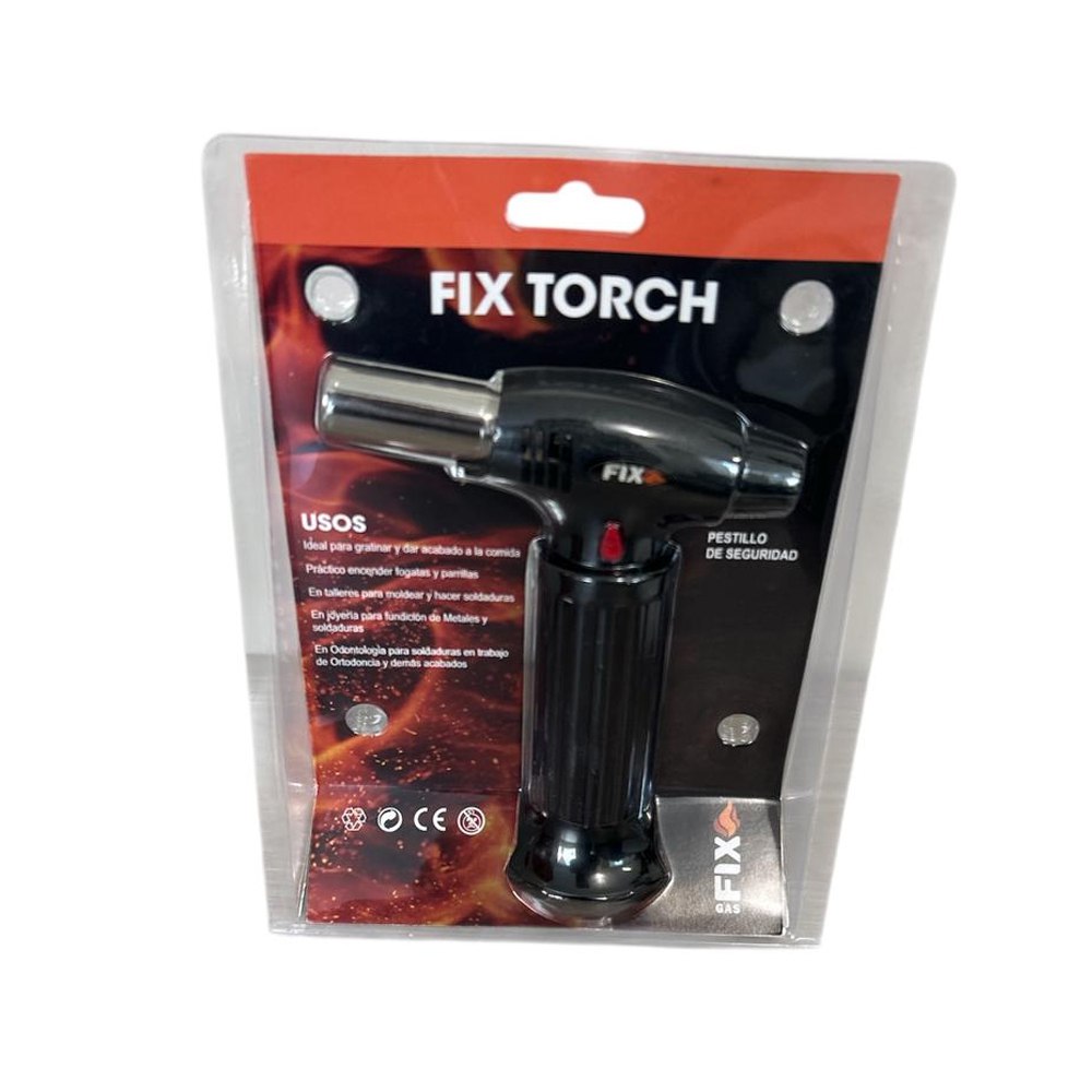 Soplete Portátil FIX para Cocina Camping ferreteria Recargable con Gas Butano S1980