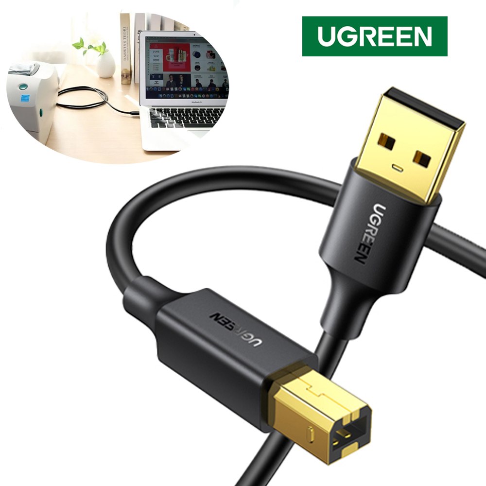 Cable USB para Impresora UGREEN 2 m | USB 2.0 A a B | 480 Mbps Alta Velocidad S1984