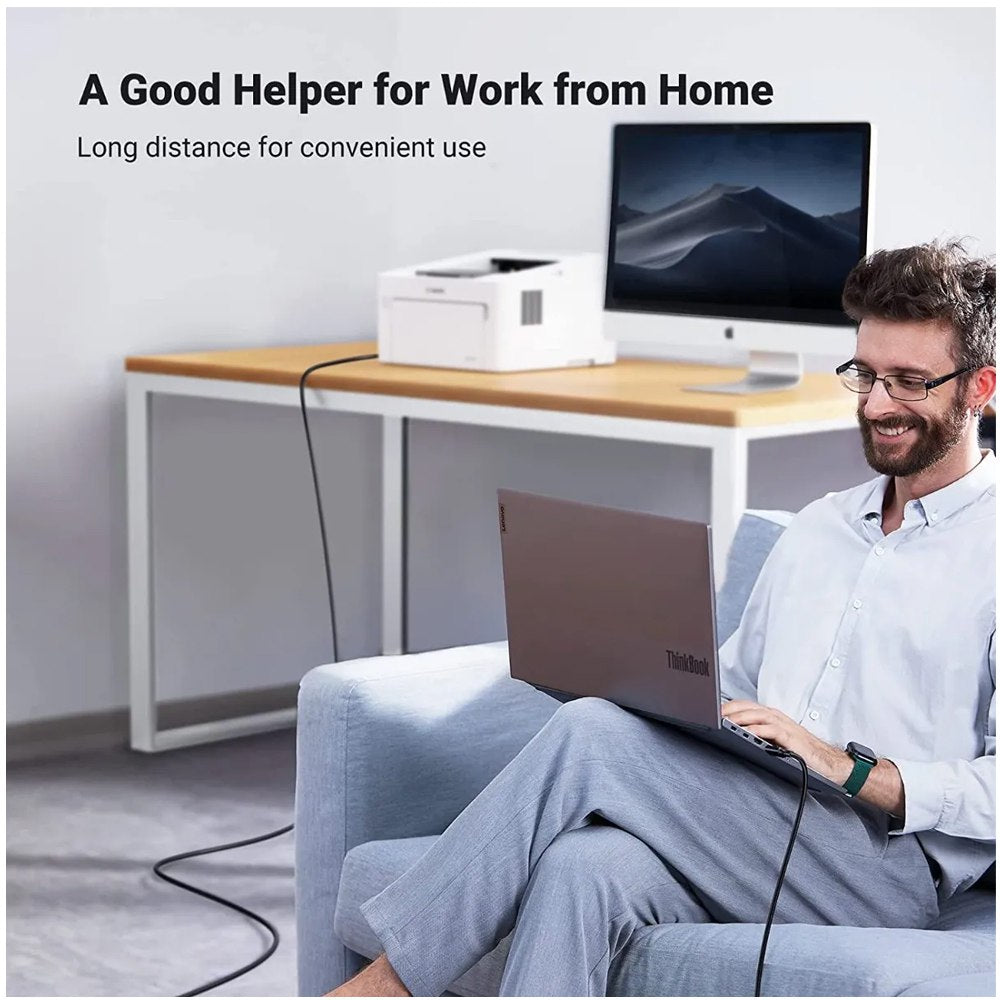 Cable USB para Impresora UGREEN 3 m | USB 2.0 A a B | 480 Mbps Alta Velocidad S1983