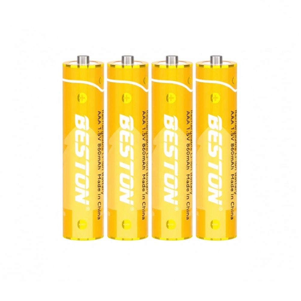 4 Baterias de Litio Recargable AAA Pila 1.5V 860mAh BESTON AAA1000 S1992